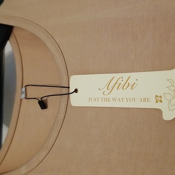 Afibi top/tunic, gold color, size S, cut out shoulders - Picture 3 of 4